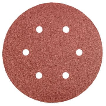 Graphite Brusilne plošče 150 mm, K80, 5 kos, s 6 luknjami