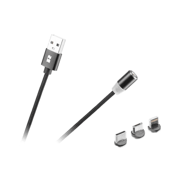 shumee Magnetni USB kabel - USB-C type C lightning iPhone micro USB 3v1 1m Rebel