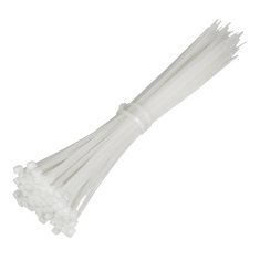 Maclean Maclean kabelske vezalke, 3,6x250 mm, odporne na UV žarke, temperatura delovanja - 40 +85 stopinj C, 100 kosov, bela, MCTV-463 W