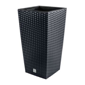 slomart Donicа Rato Square 24cm z vložkom, antracit