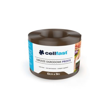 slomart Cellfast 10 cm x 9 m, rjava ravna vrtna robna deska