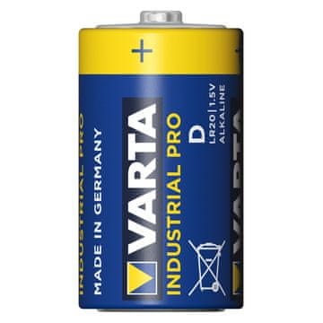 slomart 20x baterij Varta Industrial LR20 D alkalne