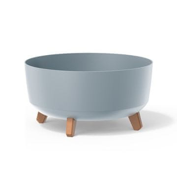slomart Cvetlični lonec Gracia Low DGRL400L, svetlo siv