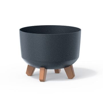 slomart Cvetlični lonec Gracia Standard Eco Wood DGRL240W, antracit eko
