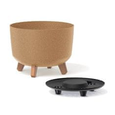 Prosperplast Beli eko cvetlični lonec Gracia Standard Eco Wood DGRL400W