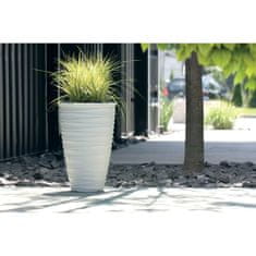 Prosperplast Beli cvetlični lonec Freze DBFE400