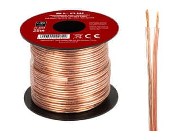 slomart Zvočniški kabel Blow 2x0,75mm, 25m, prozoren