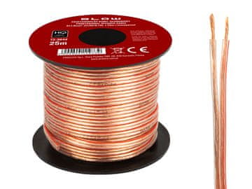 slomart Zvočniški kabel Blow 2x1,00mm, 25m, prozoren