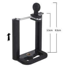 Maclean Univerzalni 1/4" Maclean stativ, za fotoaparate, kamere, pametne telefone, obročne luči max. 1020 mm, največ 2 kg, MC-164