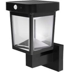 LUMILED Solarna vrtna svetilka LED fasadna stenska svetilka MULION 4000K IP44 PIR