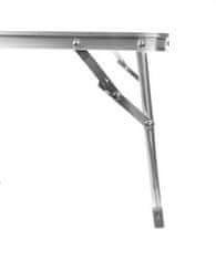shumee Zložljiva miza za kampiranje, mala za šotor 1,2 kg aluminij 63 x 27 x 36 cm