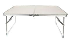 shumee Zložljiva miza za kampiranje, mala za šotor 1,2 kg aluminij 63 x 27 x 36 cm