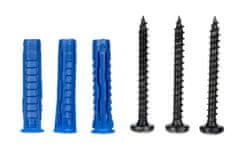 Flor de Cristal Stenska kljukica (17 kavljev) - črna