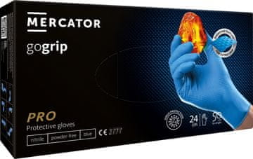 slomart Nitrilne rokavice Mercator GoGrip Blue, modre, L, 50 kosov