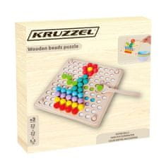 Kruzzel Lesena sestavljanka s kroglicami 22403