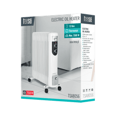 shumee Oljni radiator 13 reber 2500W termostat električni radiator Teesa