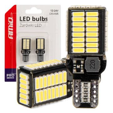 slomart LED žarnici Canbus Pro T15E W16W AMiO (54x SMD 4014, 12V/24V)