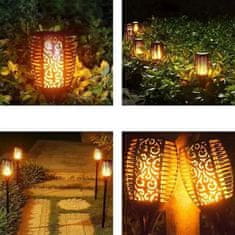 MG Garden Torch sončna svetilka 4ks, črna