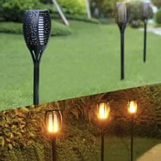 MG Garden Torch sončna svetilka 4ks, črna
