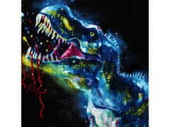 sarcia.eu Bombažna brisača, plažna brisača dinozaver, črna 70x140 cm OEKO-TEX 