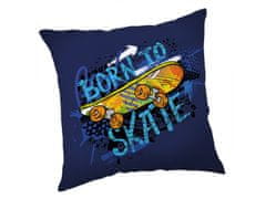 sarcia.eu Born to skate Kvadratna blazina, okrasna blazina 40x40 cm, OEKO-TEX 