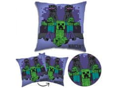 sarcia.eu Minecraft Kvadratna blazina, okrasna blazina za otroke, vijolična 40x40 cm, OEKO-TEX 