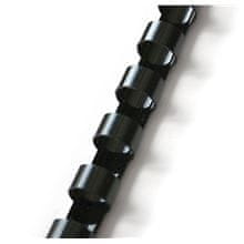 GBC plastične hrbtne strani, 19 mm, črne, 100 kosov