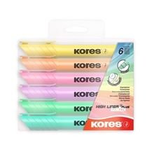 Kores Svetlomer, komplet 6 pastelnih barv, močan