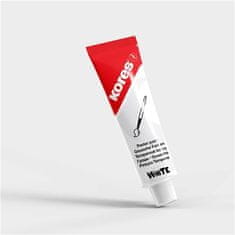 Kores Tempera barva v tubi, 12 ml, bela