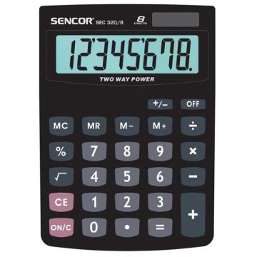 SENCOR Namizni kalkulator SEC 320/8, 8-mestni zaslon