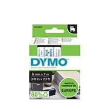 Dymo Trak D1 širine 9 mm, modro/bele barve