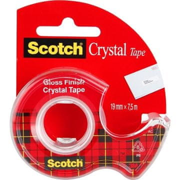 Scotch Crystal Clear lepilni trak z odvijalnikom