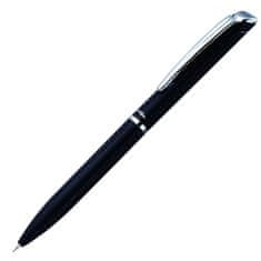 Pentel Gel roller Energel 07, kovinski, črn