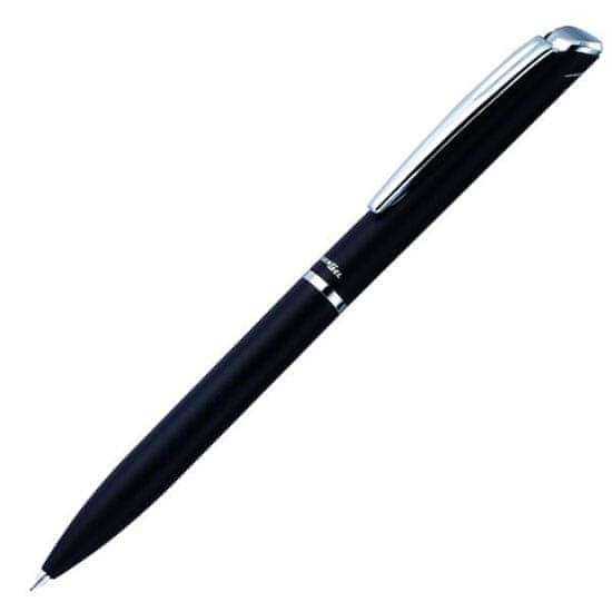 Pentel Gel roller Energel 07, kovinski, črn