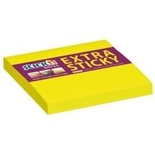 HOPAX Extra lepljiva blazinica, 76 x 76 mm, neonsko rumena