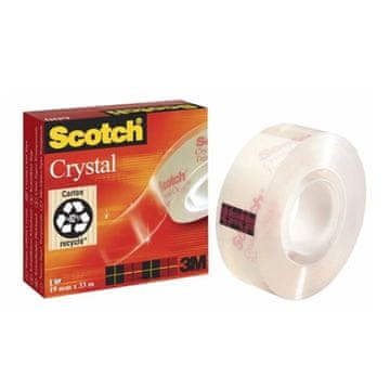 Scotch Crystal Clear lepilni trak, 19 mm x 33 m
