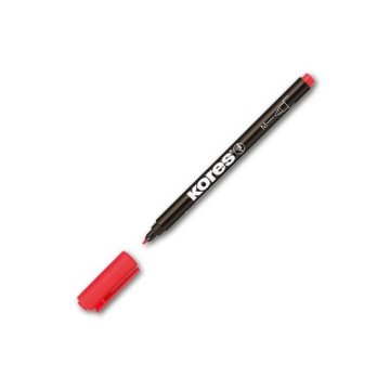 Kores Permanentni marker M, za CD, rdeč