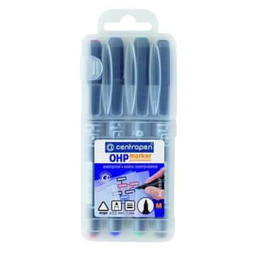 Centropen Označevalnik folije 2637, komplet 4 barv