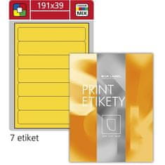 Nalepke za mape z nalepkami S&amp;K, rumene, 700 kosov