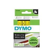 Dymo Trak D1 širine 19 mm, črno-rumen