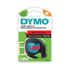 Dymo Plastični trak LetraTag, 12 mm, rdeč