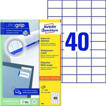 Avery Zweckform Univerzalne etikete, 52,5 x 29,7 mm, 4000 kosov