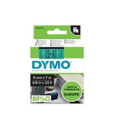 Dymo Trak D1 širine 9 mm, črno-zelen
