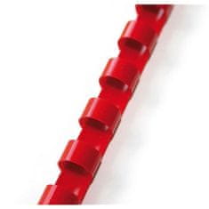 GBC Plastične hrbtne strani, 12 mm, rdeče barve, 100 kosov