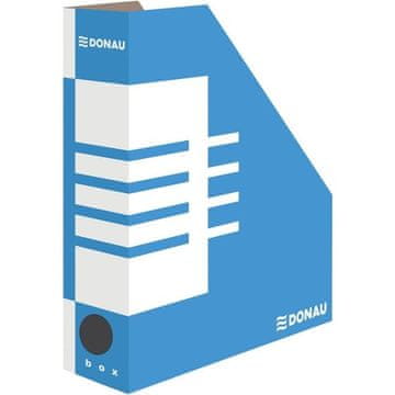 Donau Stojalo za revije - A4, karton, 8 cm, modro