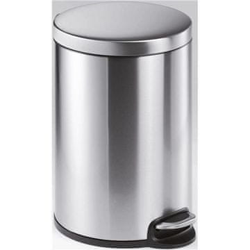 Durable Koš za odpadke Trajen, iz nerjavečega jekla, 20 l, srebrn