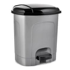 Orion Koš za odpadke - plastičen, z nogami, siv, 30 l