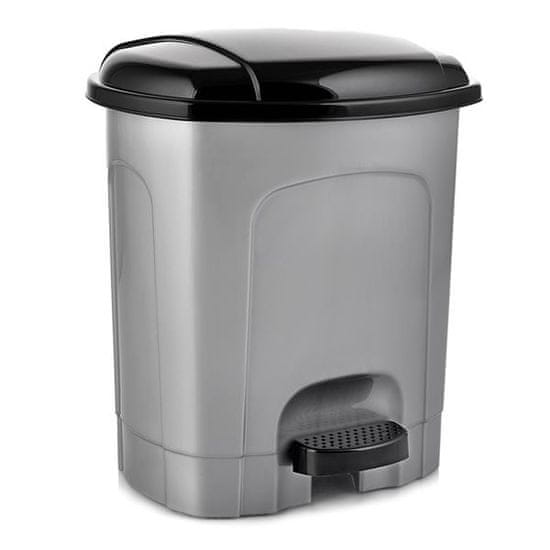 Orion Koš za odpadke - plastičen, z nogami, siv, 30 l