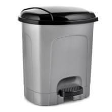 Orion Koš za odpadke - plastičen, z nogami, siv, 30 l