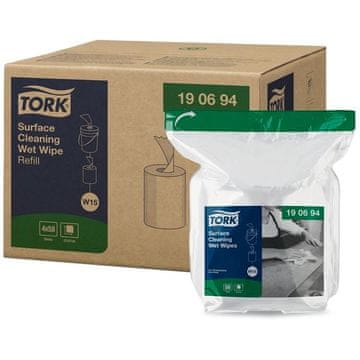 Tork Navlaženi tekstilni robčki - W15, rezervna kartuša